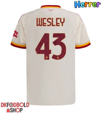 AS Roma Wesley Franca #43 Udebanetrøje 2026-27 Kort ærmer AS Roma Wesley Franca #43 Udebanetrøje 2026-27 Kort ærmer
